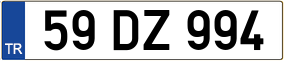 Trailer License Plate